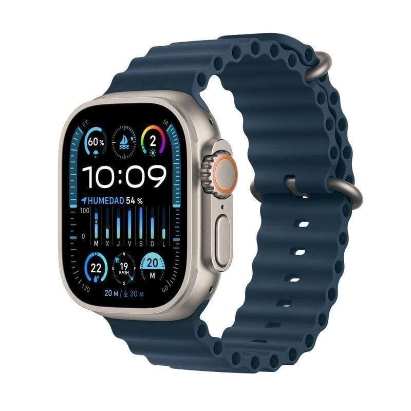 Apple Watch Ultra 2 GPS + Cellular 49mm OLED Titan Blau Starker Titanrahmen IP6X SpO2