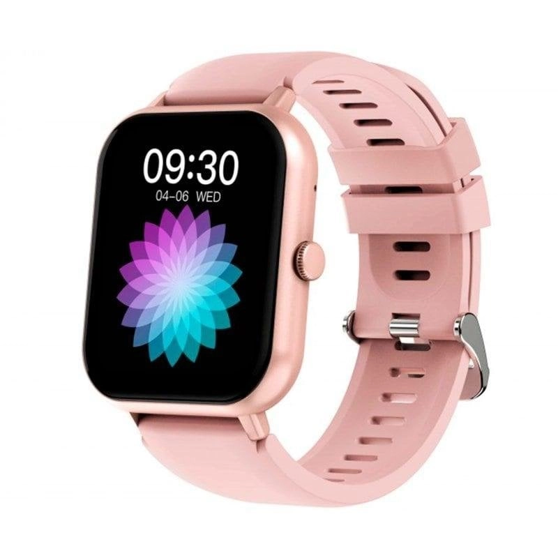 DCU Tecnologic Curved Glass Pro Bluetooth 42mm Touchscreen Rosa IP67 SpO2 Schlafmonitor