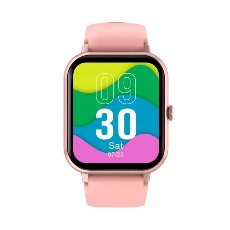 DCU Tecnologic Curved Glass Pro Bluetooth 42mm Touchscreen Rosa IP67 SpO2 Schlafmonitor