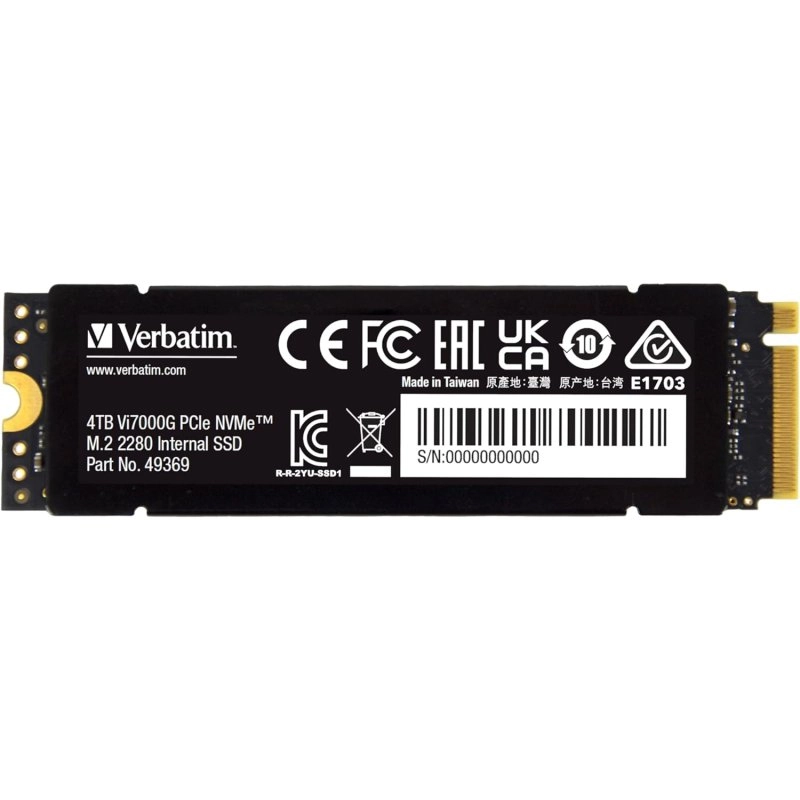Verbatim Vi7000G 4 TB SSD M.2 PCI Express 4.0 NVMe