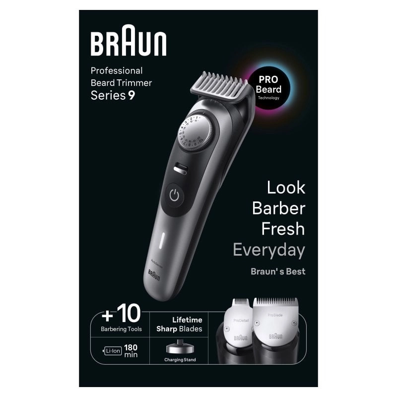 Braun BeardTrimmer BT9420 Kabelloser Bartschneider Schwarz