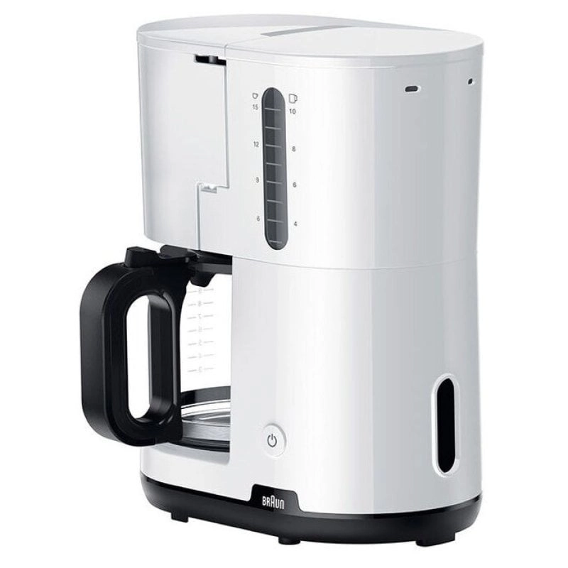 Braun Series 1 KF1100 Filterkaffeemaschine für 10 Tassen, 1000 W, weiß