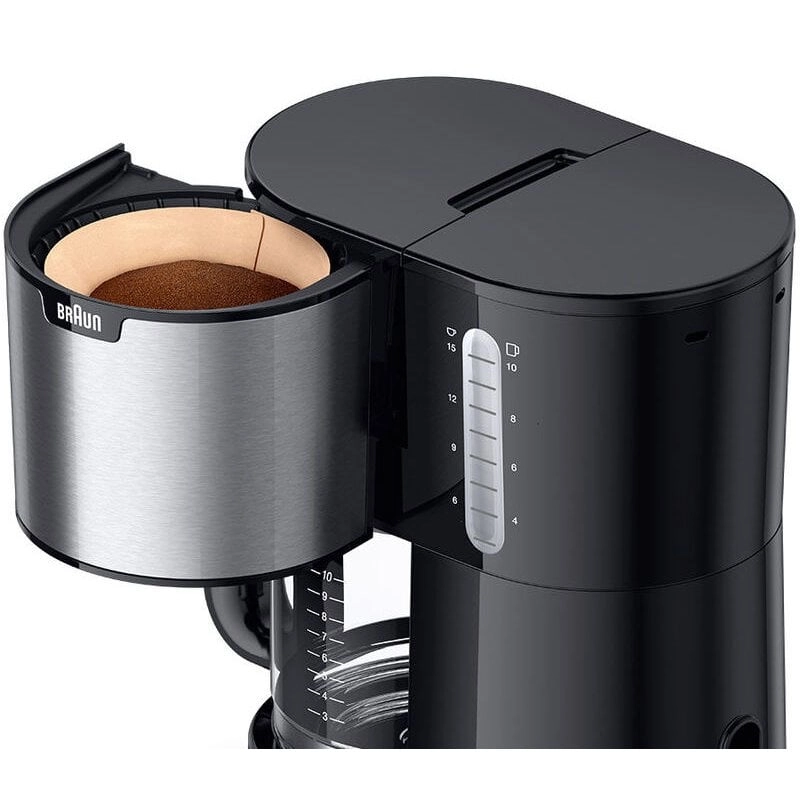 Braun PurShine KF 1500 Filterkaffeemaschine für 10 Tassen, 1000 W, Schwarz