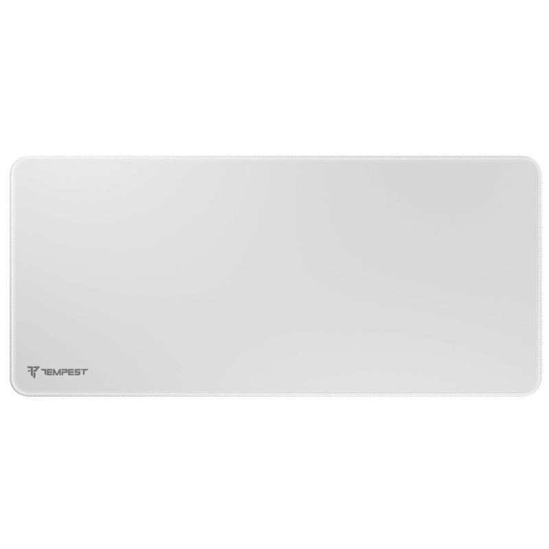 Tempest Mousepad 90 x 40 cm, 2 mm erweiterte Gaming-Matte, Weiß