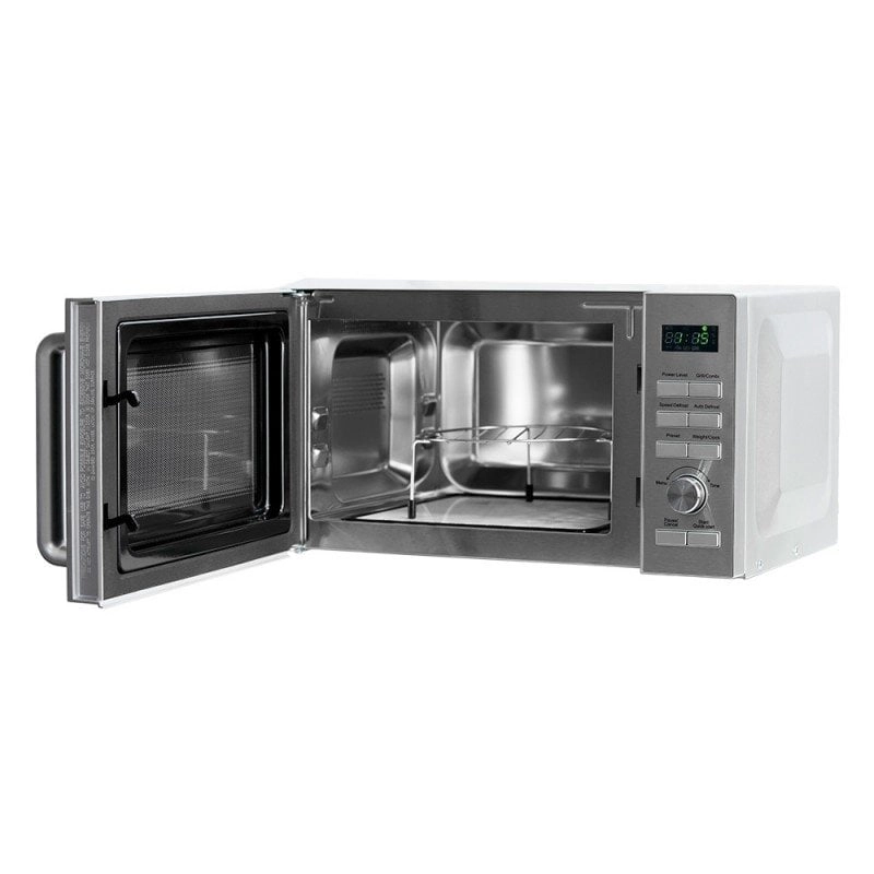 Aspes AMWC23900DGN Mikrowelle mit Keramikgrill, 23 l, 900 W, Schwarz