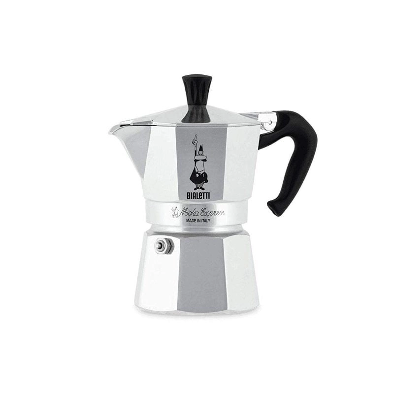 Kaffeekocher Moka Italiana Bialetti Moka Express 1 Tasse Aluminium Schwarz