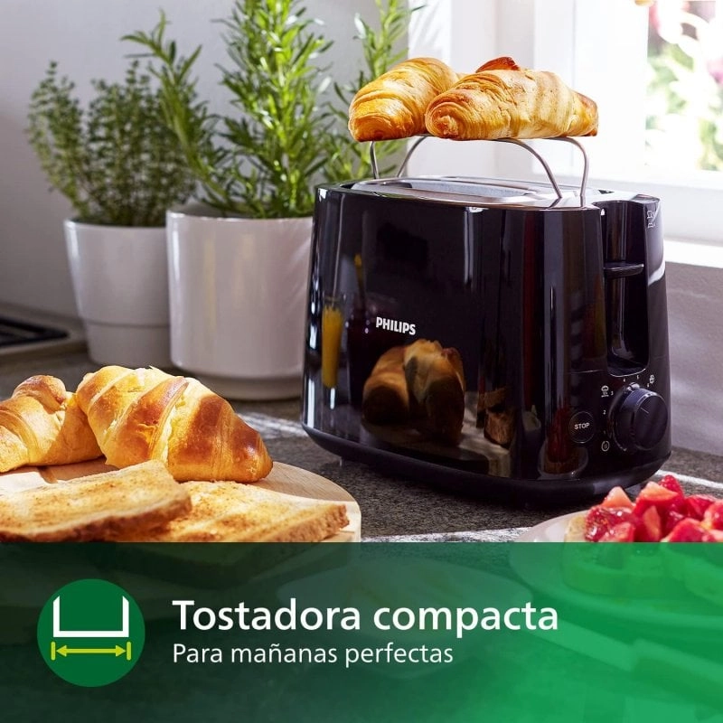 Philips Daily Collection HD2581/90 Toaster 2 Scheibe(n) 830 W Schwarz