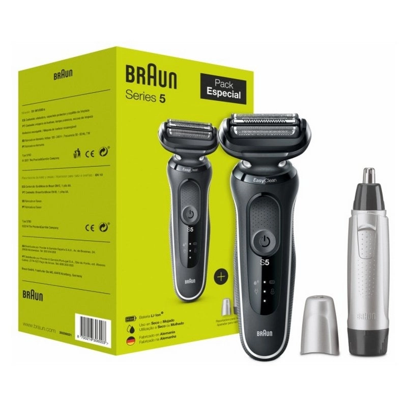 Braun Pack Series 5 51-W1000s Nass-/Trockenrasierer + Ear&Nose EN10 Nasen-/Ohrhaarschneider