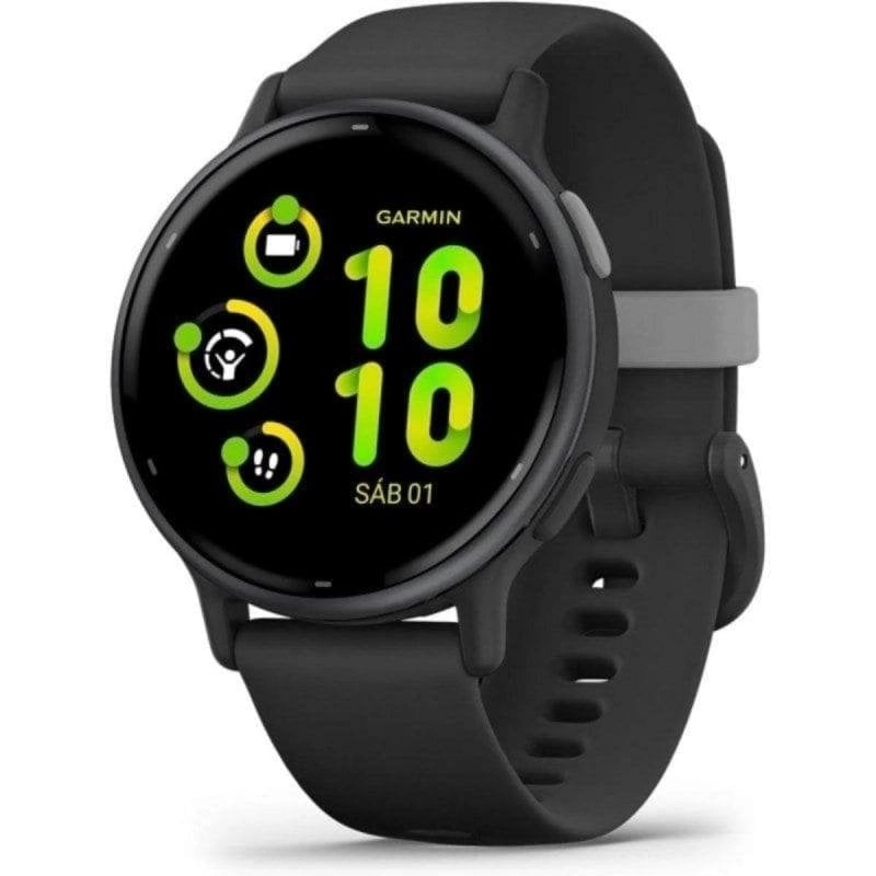 Garmin Vivoactive 5 Bluetooth WiFi NFC GPS 42mm AMOLED Schwarz One Size 5ATM SpO2 Herzfrequenz Schlaftracking