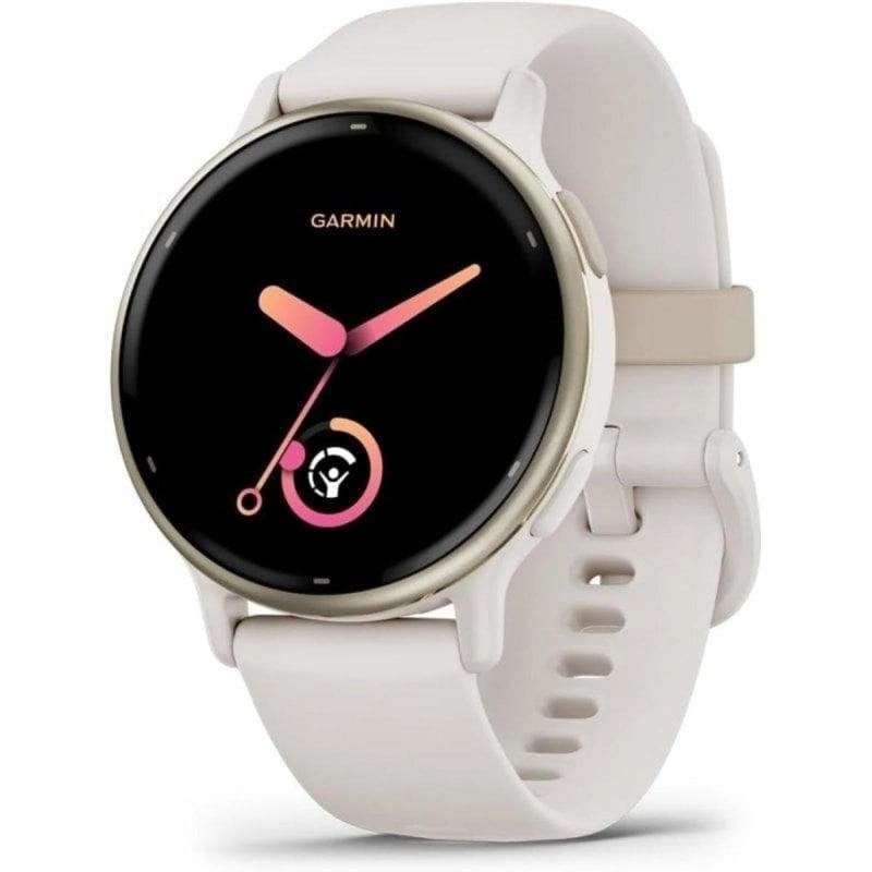 Garmin Vivoactive 5 Bluetooth GPS NFC 42mm AMOLED Weiß 4GB 5ATM SpO2 Pulsuhr Schlafmonitor