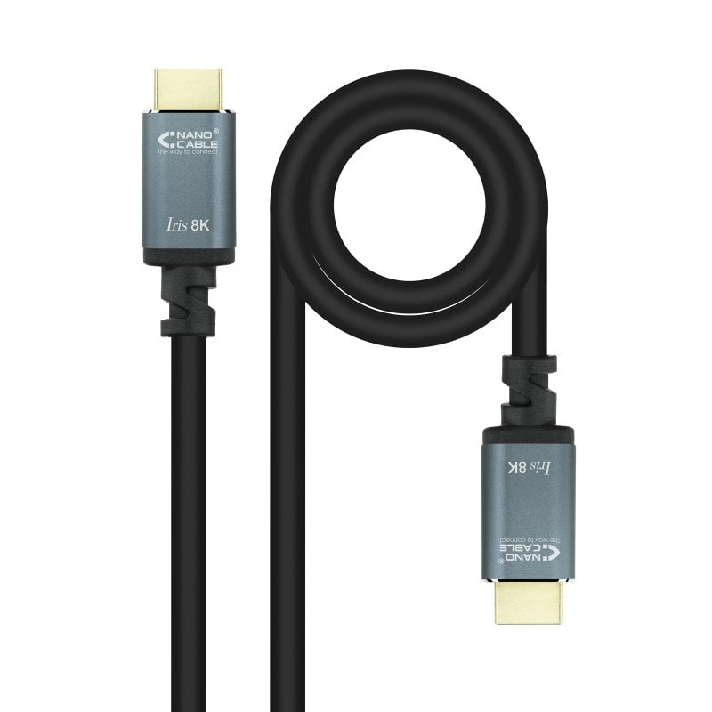 Nanocable HDMI 2.1 Kabel IRIS 8K A/M-A/M Schwarz 10m