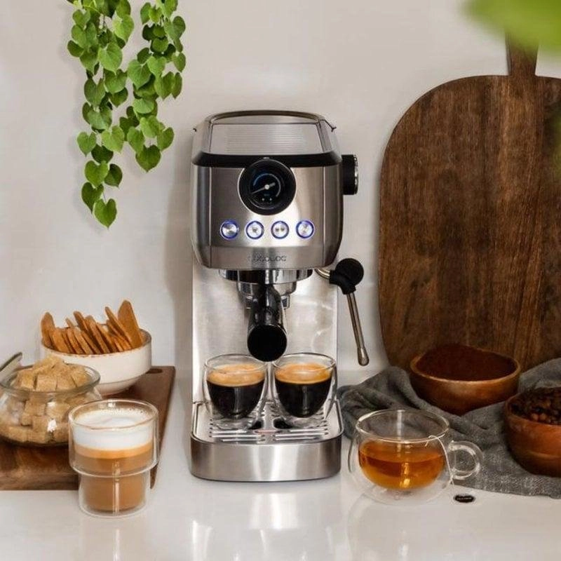 Kaffeemaschine Espresso Cecotec Power Espresso 20 Steel Pro 1,3L 20 bar mit Milchaufschäumer