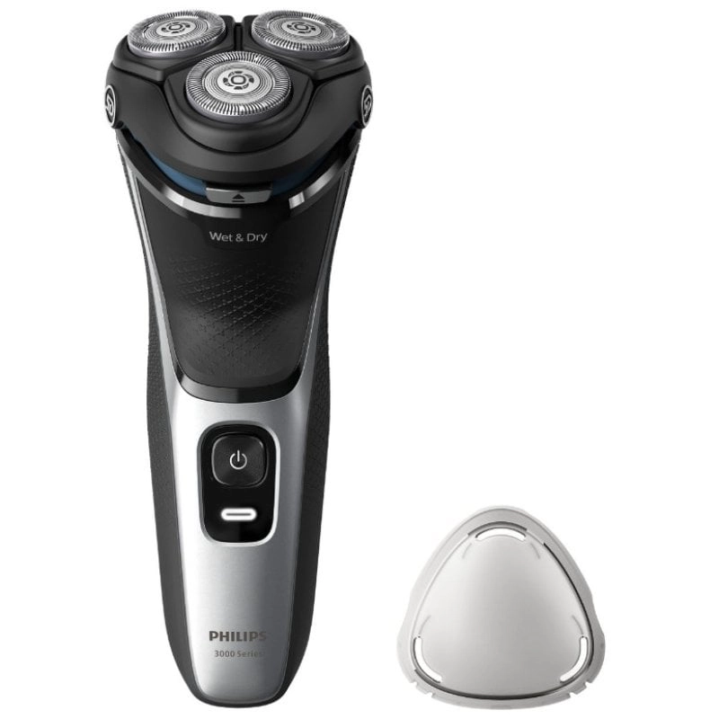 Philips S3143/00 Herrenrasierapparat Rotationstrasierer Trimmer Schwarz, Silber