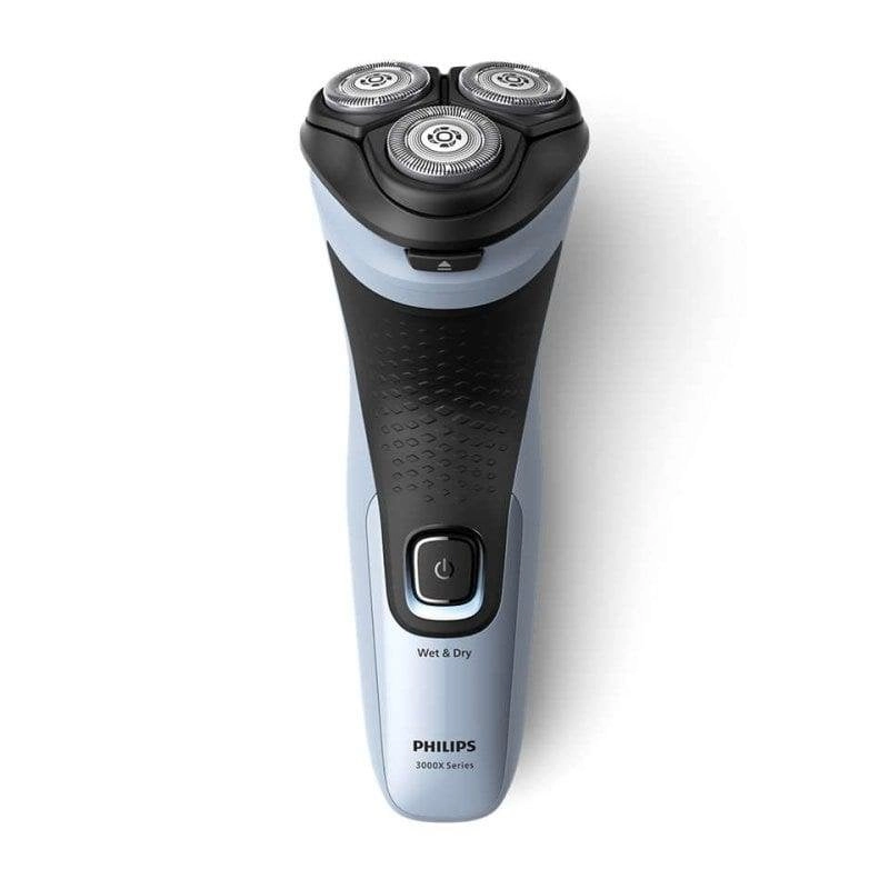 Philips X3003/00 Herrenrasierapparat Rotationstrasierer Trimmer Schwarz, Blau