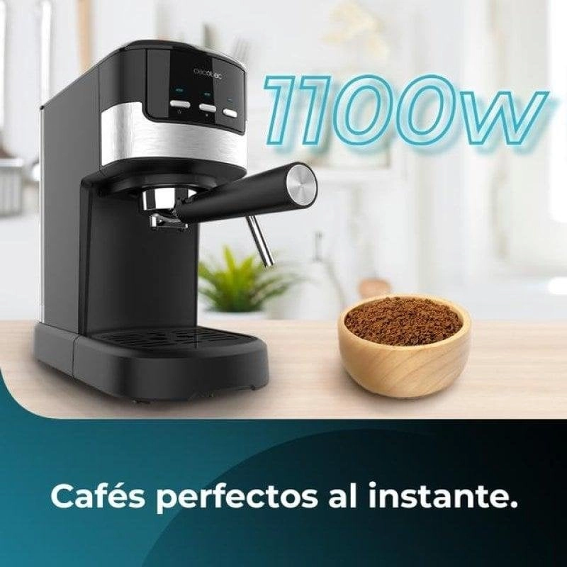 Kaffeemaschine Espresso Cecotec Power Espresso 20 Pecan 1,25L 20 bar mit Milchaufschäumer