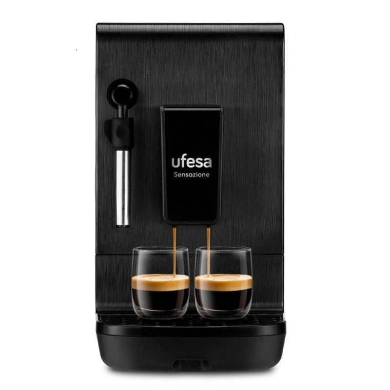 Ufesa Sensazione Kaffeevollautomat, 20 Bar, Schwarz
