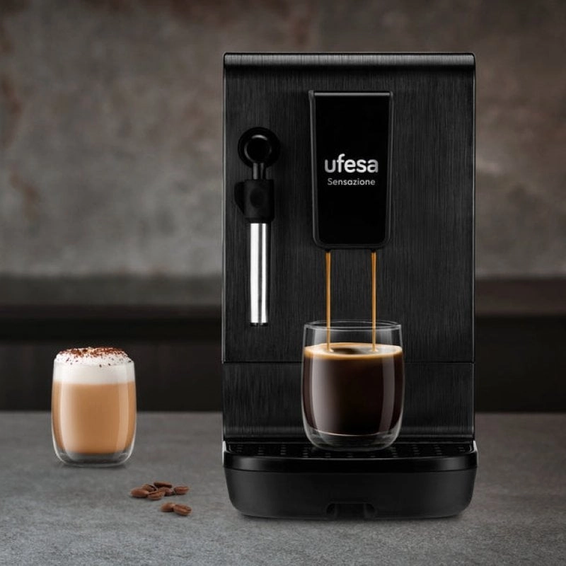 Ufesa Sensazione Kaffeevollautomat, 20 Bar, Schwarz