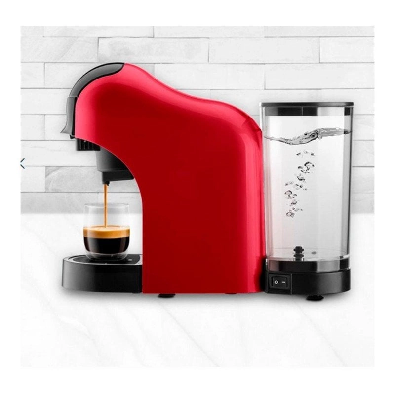 Ufesa Bellagio Multi-Kapsel-Kaffeemaschine, kompatibel mit Nespresso/Dolce Gusto, rot