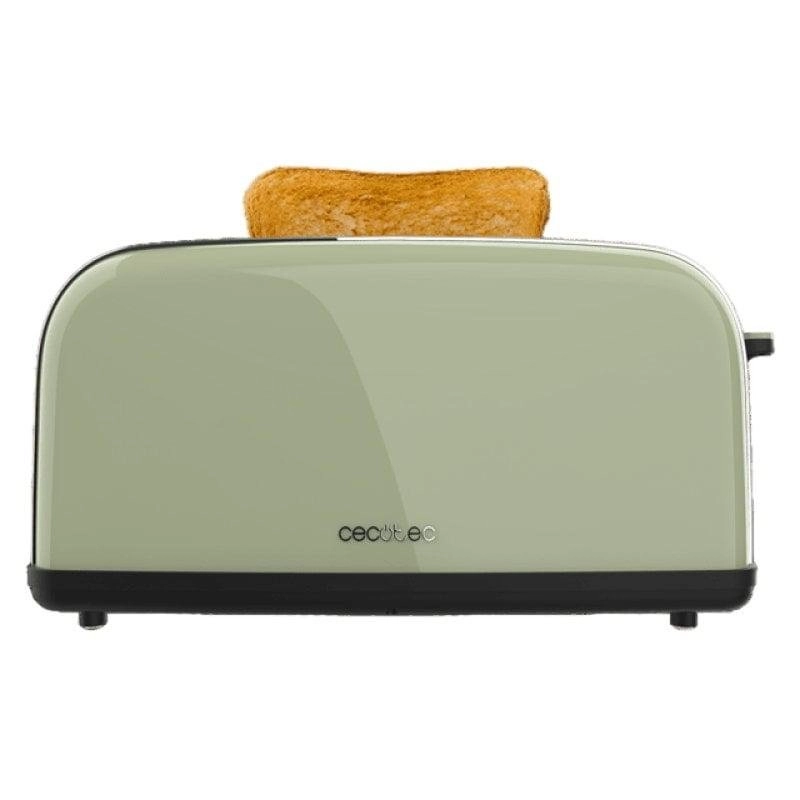 Toaster Cecotec Toastin' time 850 Green Long 850W Edelstahl lange Slot grün