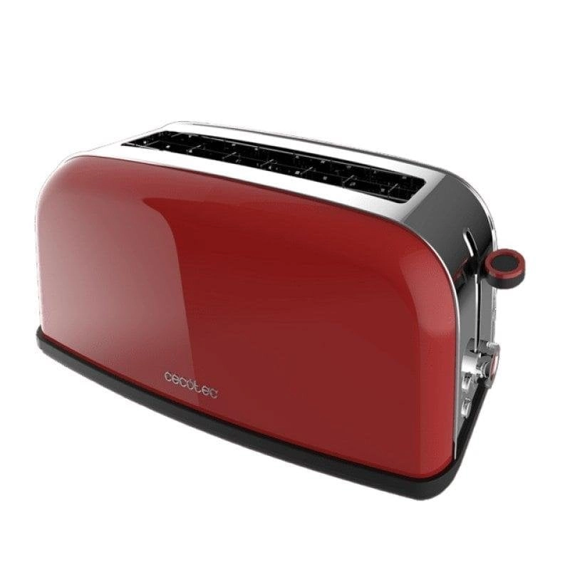 Toaster Cecotec Toastin' time 850 Red Long Lite 850 W Edelstahl Rot 1 lange Scheibe