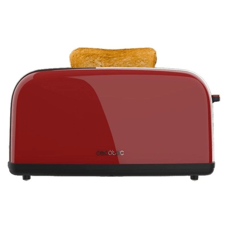 Toaster Cecotec Toastin' time 850 Red Long Lite 850 W Edelstahl Rot 1 lange Scheibe