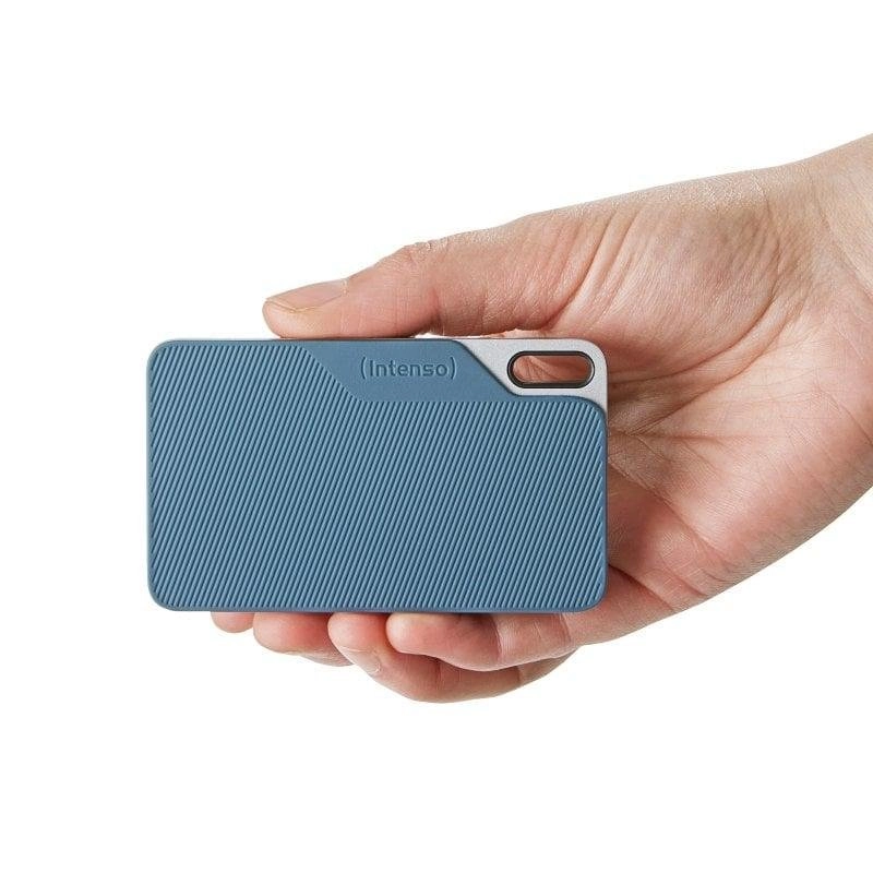 Disco Duro Intenso TX100 500GB SSD USB-C 500MB/s Antigolpes Azul