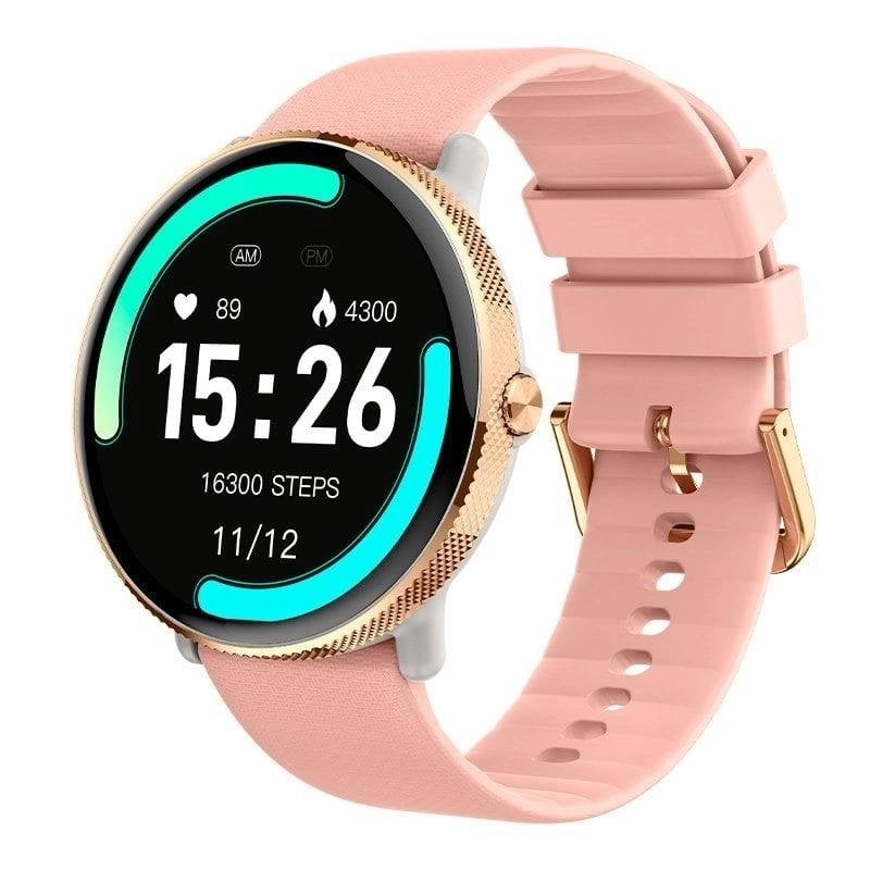 Cool Forever Smartwatch Amoled-Bildschirm Rosa Silikon