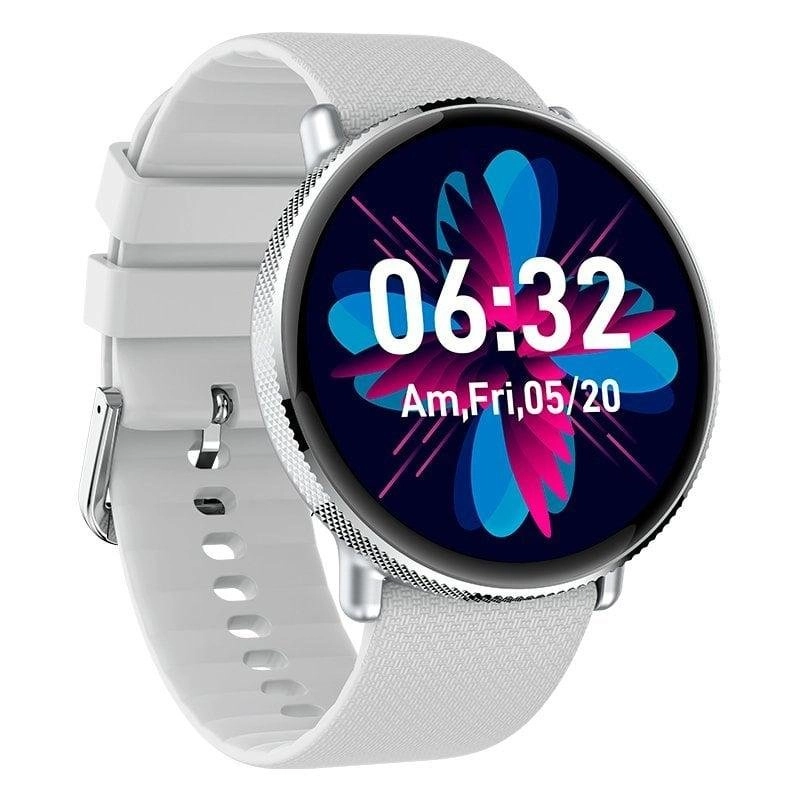 Cool Forever Bluetooth 44mm AMOLED Grau Wasserdicht IP67 SpO2 Herzfrequenz Silikon M