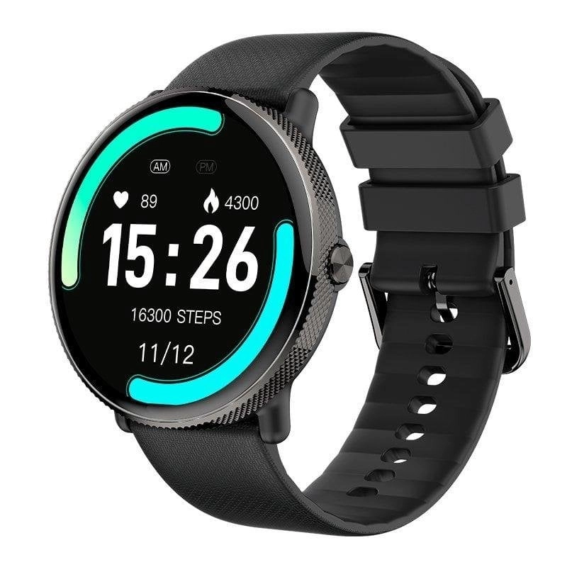 Cool Forever Bluetooth 44mm AMOLED Schwarz IP67 SpO2 Puls Herzfrequenz Schlaftracking