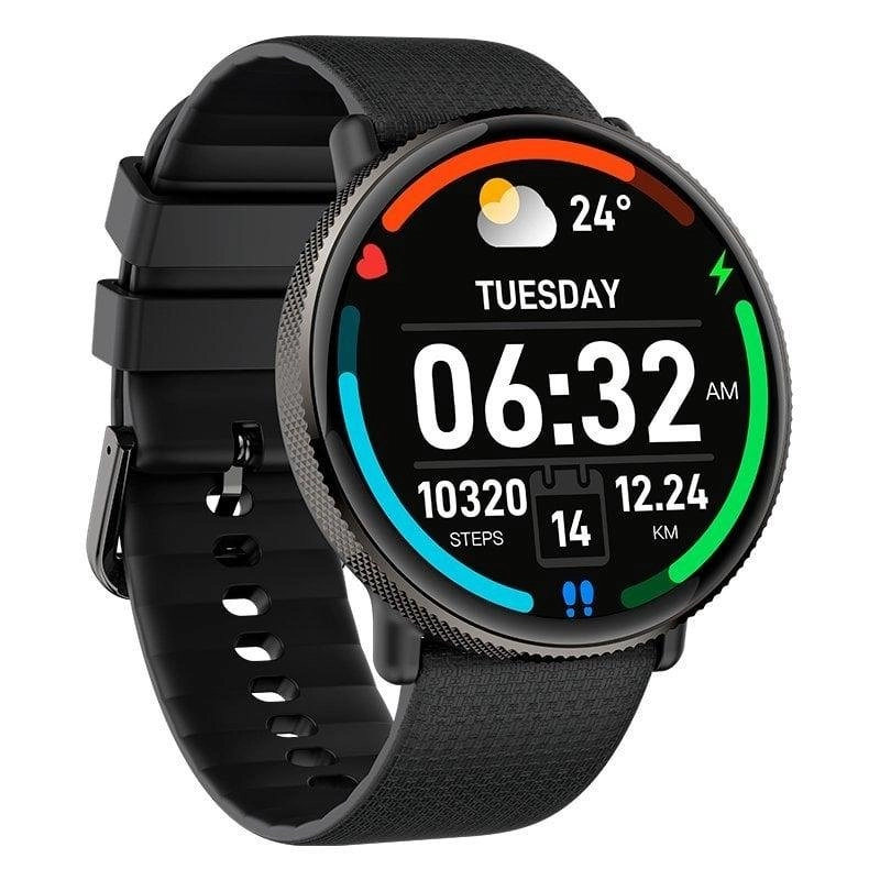 Cool Forever Bluetooth 44mm AMOLED Schwarz IP67 SpO2 Puls Herzfrequenz Schlaftracking