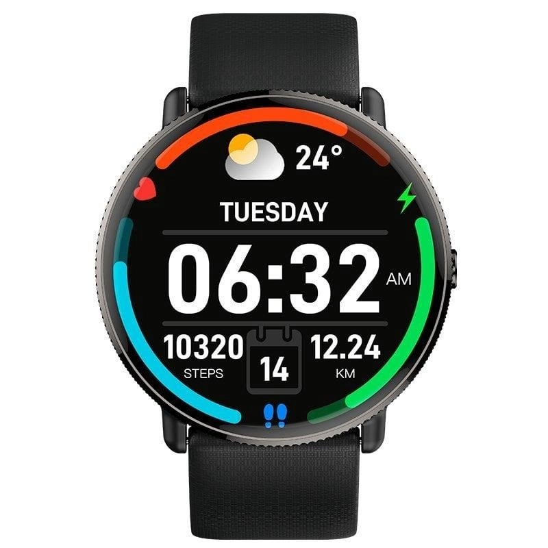 Cool Forever Bluetooth 44mm AMOLED Schwarz IP67 SpO2 Puls Herzfrequenz Schlaftracking