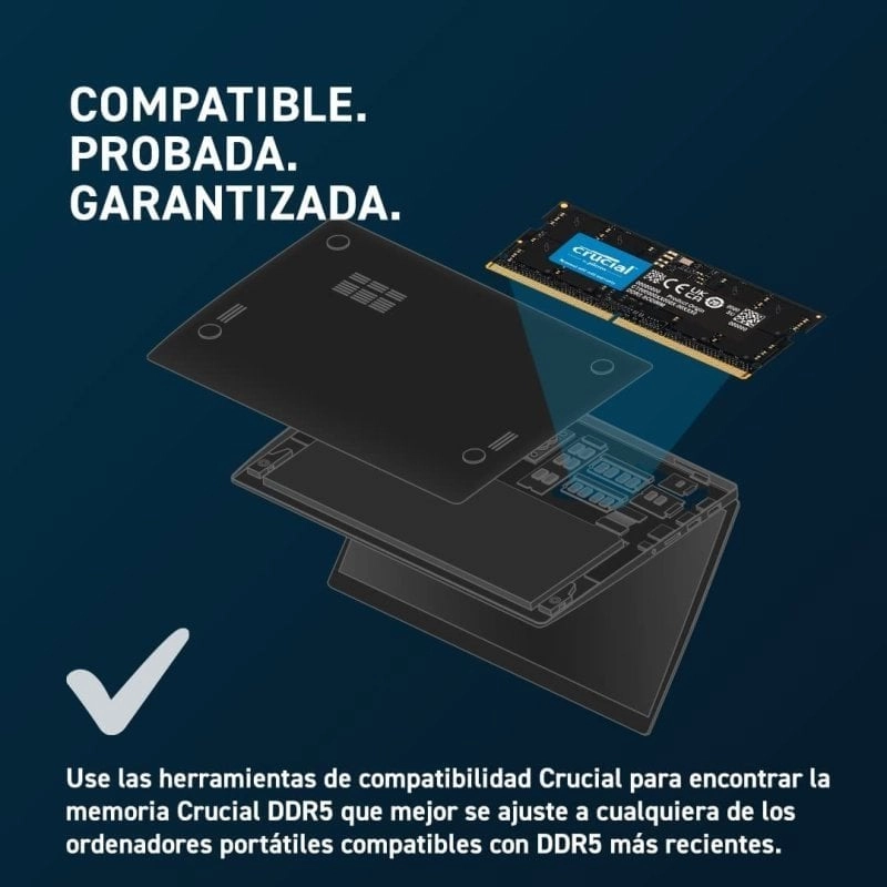 Crucial CT2K16G56C46S5 DDR5 SO-DIMM 5600 MHz 16 GB 2 x 8 GB CL46