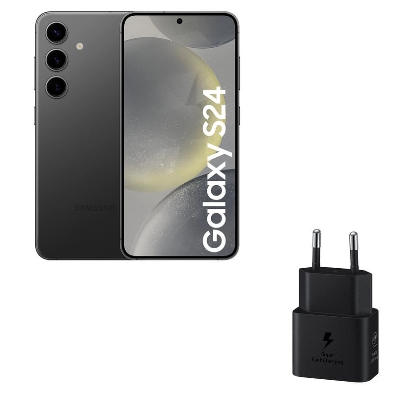 Samsung Galaxy S24 8/256 GB Onyx Schwarz entsperrt + Ladegerät