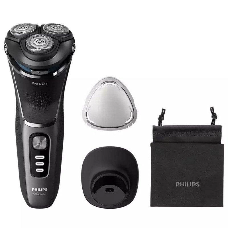 Rasierer Philips Shaver 3000 Series S3343/13 Schwarz Chrom Nass Trocken PowerCut