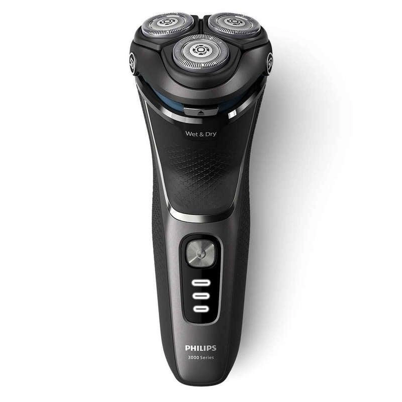 Rasierer Philips Shaver 3000 Series S3343/13 Schwarz Chrom Nass Trocken PowerCut