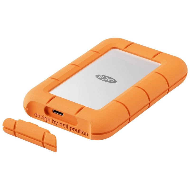 LaCie STMF500400 Externes Solid State Drive 500 GB Grau, Orange