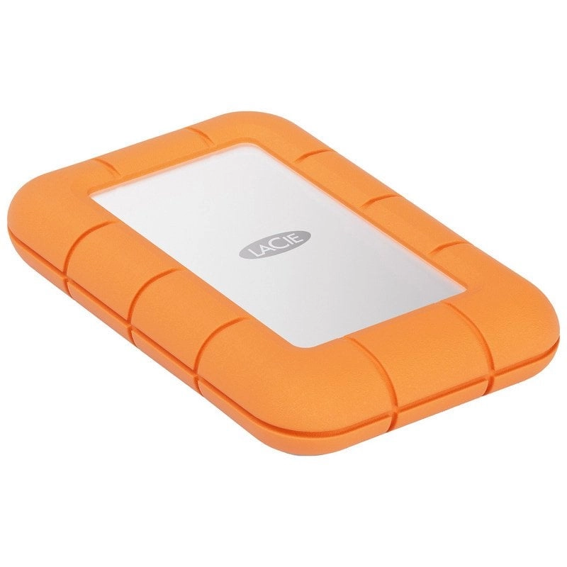 LaCie STMF4000400 Externes Solid State Drive 4 TB USB Typ-C USB 3.2 Gen 2x2 Grau, Orange