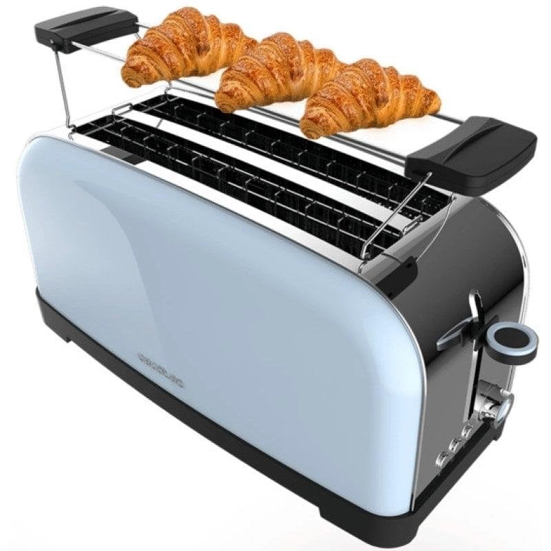 Toaster Cecotec Toastin' Time 1500 Blue Edelstahl 1500W Doppel-Langschlitz Blau