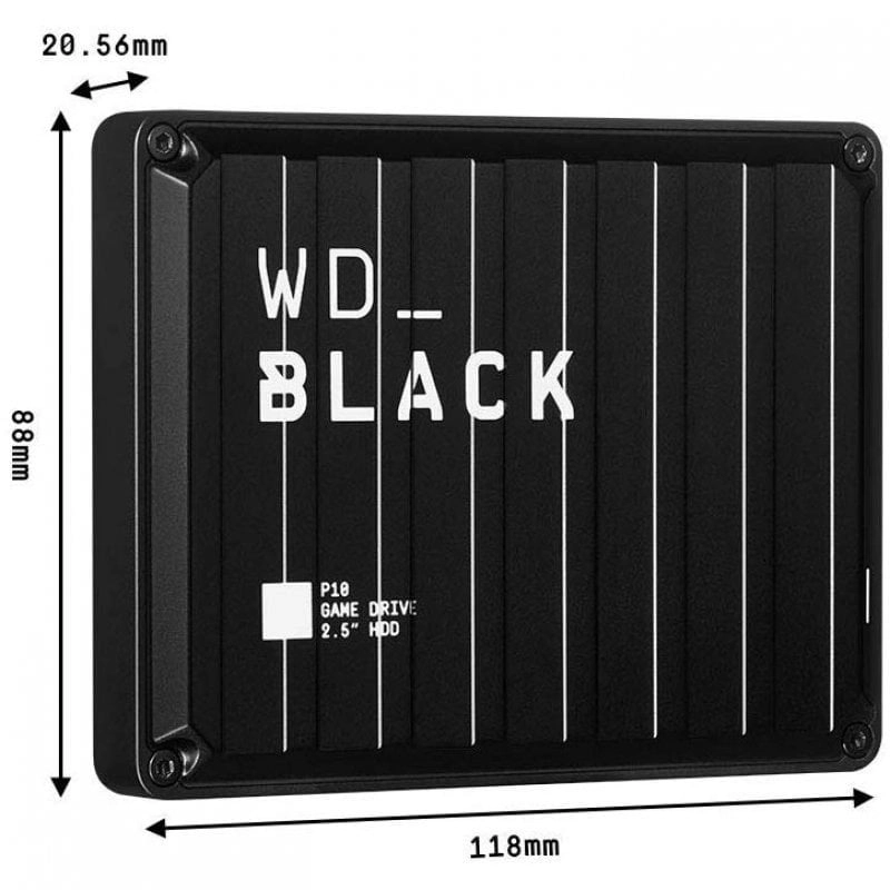 WD Black P10 Game Drive 2,5 Zoll, 2 TB, USB 3.2