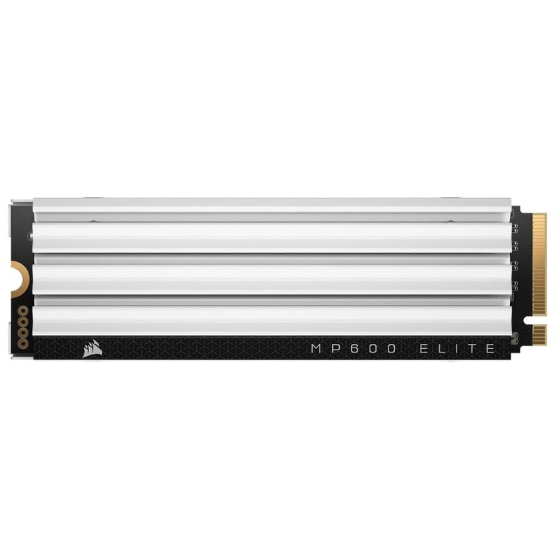 Corsair MP600 ELITE 2 TB SSD PCIe Gen4 x4 NVMe M.2 für PS5 mit weißem Kühlkörper