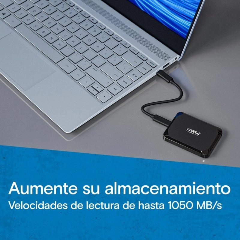 Crucial X9 Externe SSD 4 TB USB-C Schwarz