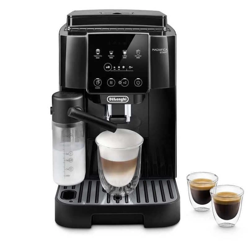 DeLonghi Magnifica Start ECAM220.60.B Superautomatische Kaffeemaschine mit Mahlwerk, 15 Riegel, Schwarz