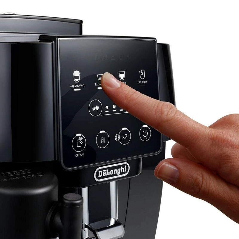 DeLonghi Magnifica Start ECAM220.60.B Superautomatische Kaffeemaschine mit Mahlwerk, 15 Riegel, Schwarz