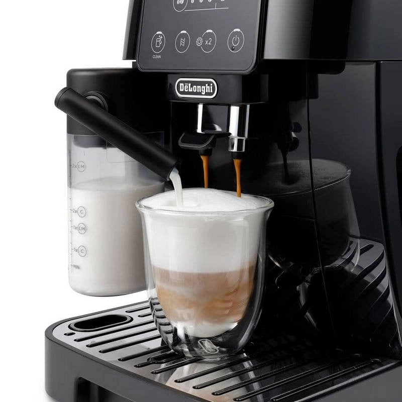 DeLonghi Magnifica Start ECAM220.60.B Superautomatische Kaffeemaschine mit Mahlwerk, 15 Riegel, Schwarz