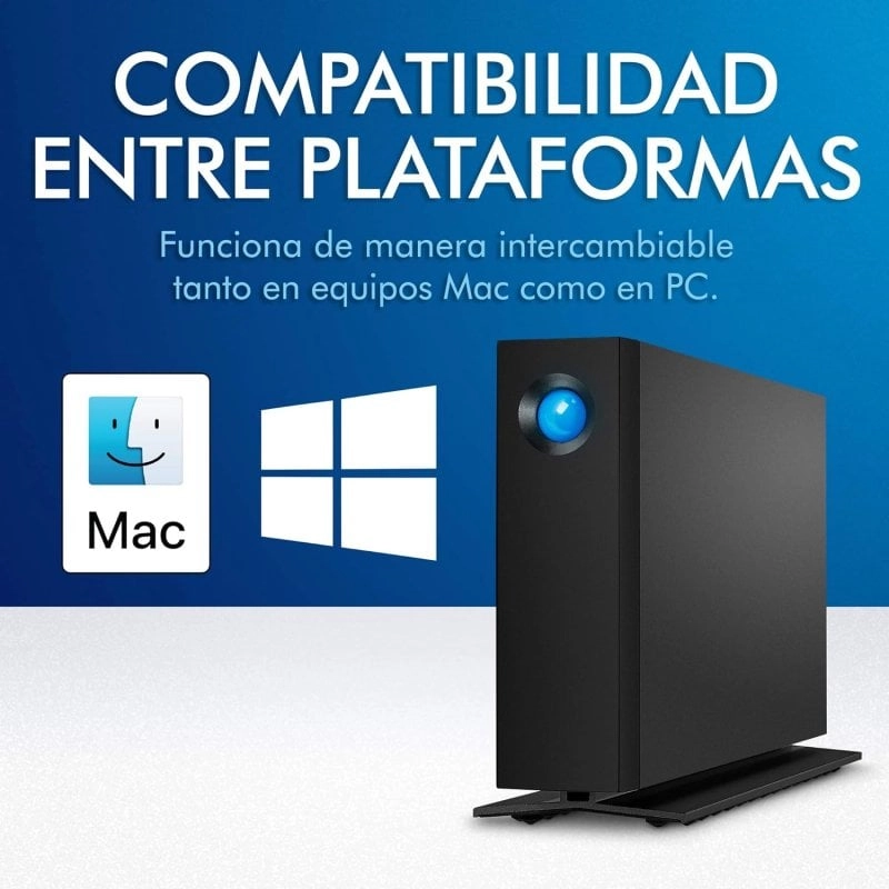 LaCie d2 Professional, externe Festplatte, 3,5 Zoll, 20 TB, USB-C, schwarz