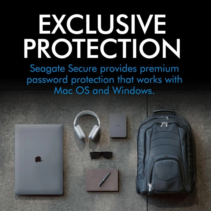 LaCie Mobile Drive Secure externe Festplatte 2,5 Zoll 4 TB USB-C