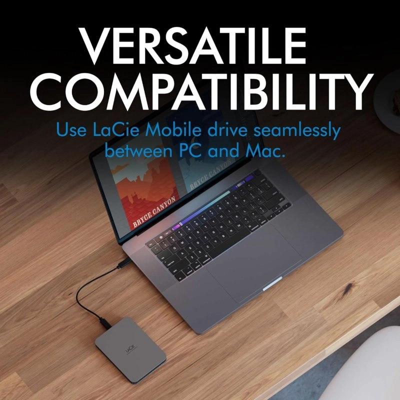 LaCie Mobile Drive Secure externe Festplatte 2,5 Zoll 4 TB USB-C