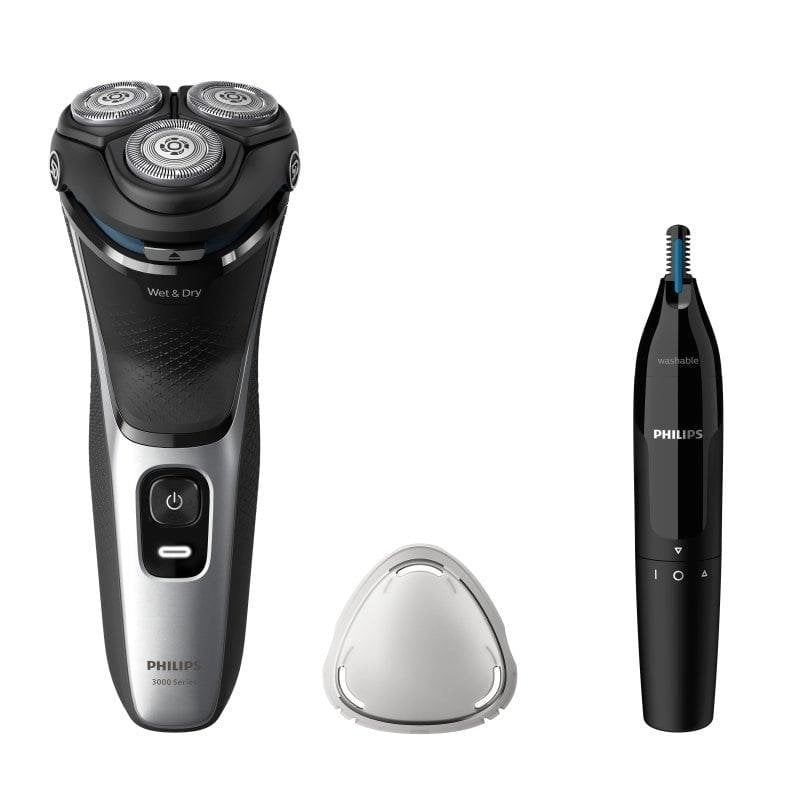 Rasierer Philips Shaver 3000 Series S3143/02 Wet&Dry 5D PowerCut Nasentrimmer