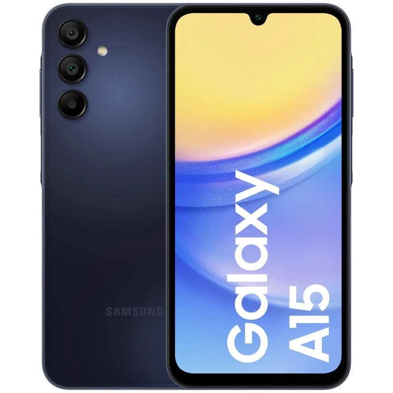 Samsung Galaxy SM-A155F 16,5 cm (6.5") Hybride Dual-SIM Android 14 4G USB Typ-C 4 GB 128 GB 5000 mAh Schwarz, Blau