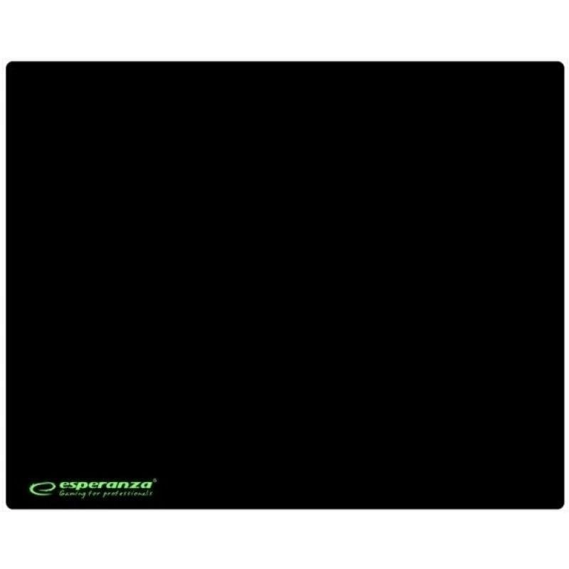 Mauspad Esperanza EGP102K Schwarz Gaming Monochrom Gummierte Unterseite 300 x 240 mm